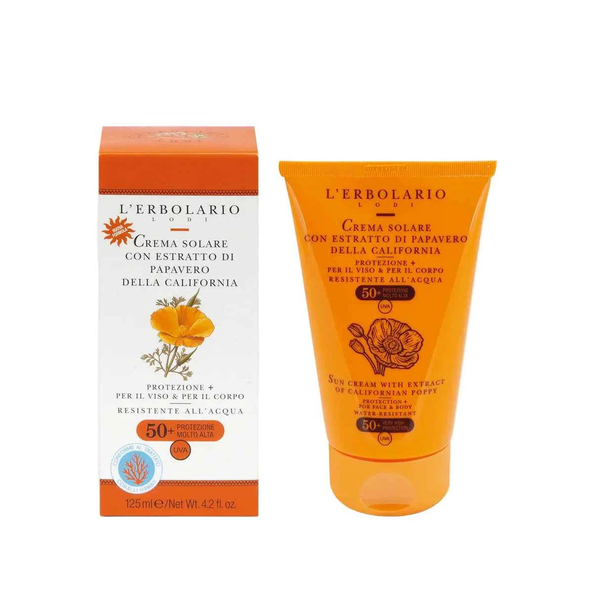 Crema Solare Viso e Corpo SPF 50+ - Erboristeria Il Miglio Verde