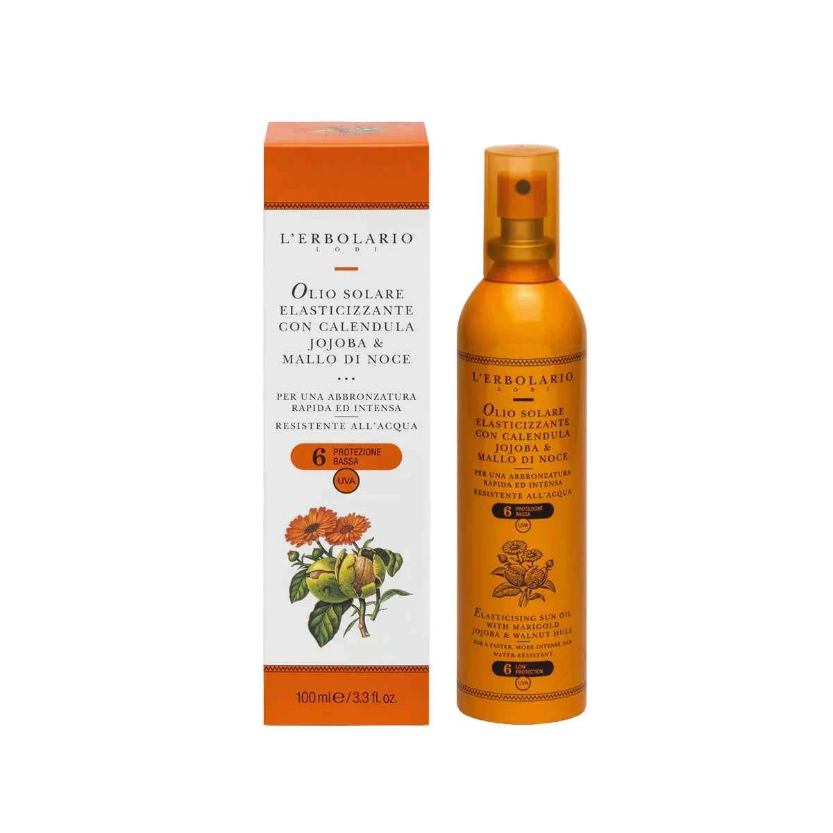Olio Solare Elasticizzante SPF 6 - Erboristeria Il Miglio Verde