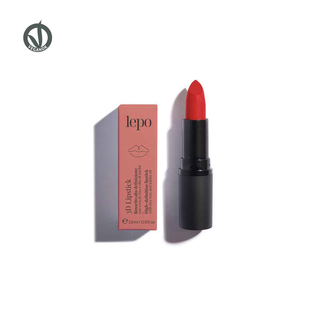 3D LIPSTICK Rossetto alta definizione con cera di riso e olio di jojoba - Erboristeria Il Miglio Verde