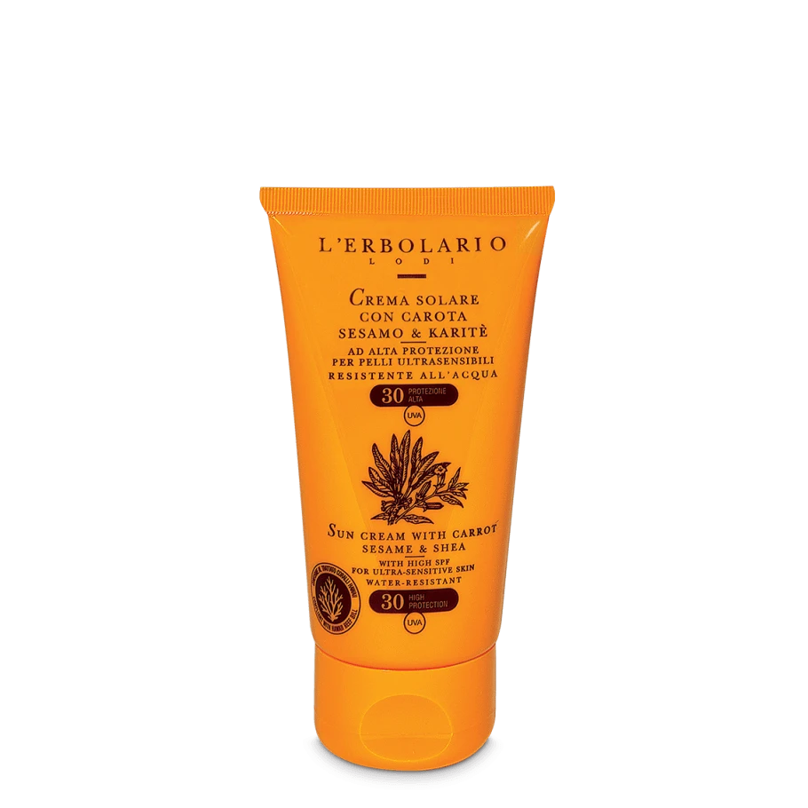 Crema Solare per Pelli Ultrasensibili SPF 30 - L'Erbolario - Erboristeria Il Miglio Verde
