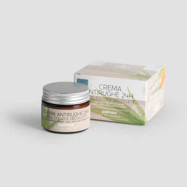 Crema antirughe 24h viso, collo e décolleté - Palmea - Erboristeria Il Miglio Verde