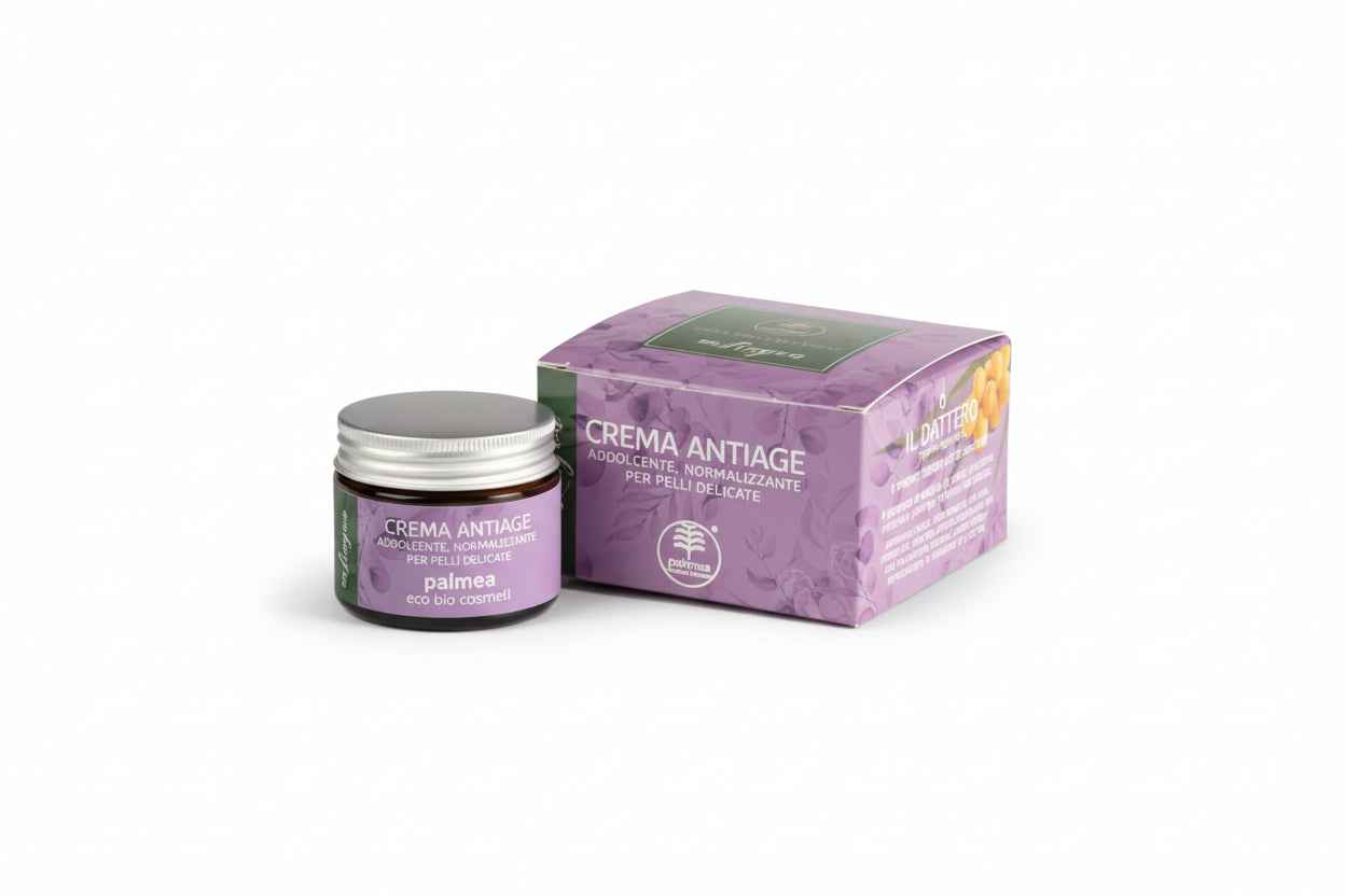 Crema anti-age addolcente e normalizzante per pelli delicate Linyva - Palmea - Erboristeria Il Miglio Verde