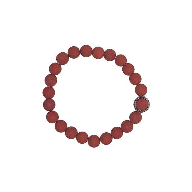 Bracciale Diaspro Rosso 4 Elementi - Le Origini - Erboristeria Il Miglio Verde