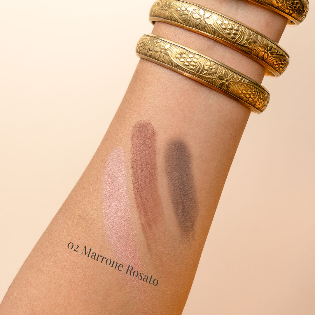 EYESHADOWS TRIO Tris di ombretti compatti con amido di mais