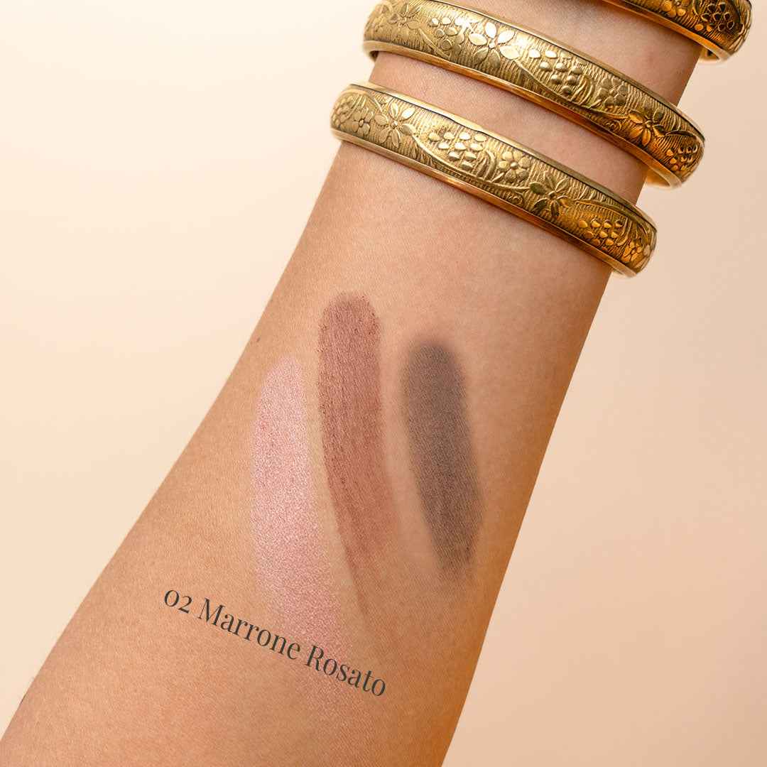EYESHADOWS TRIO Tris di ombretti compatti con amido di mais - Erboristeria Il Miglio Verde