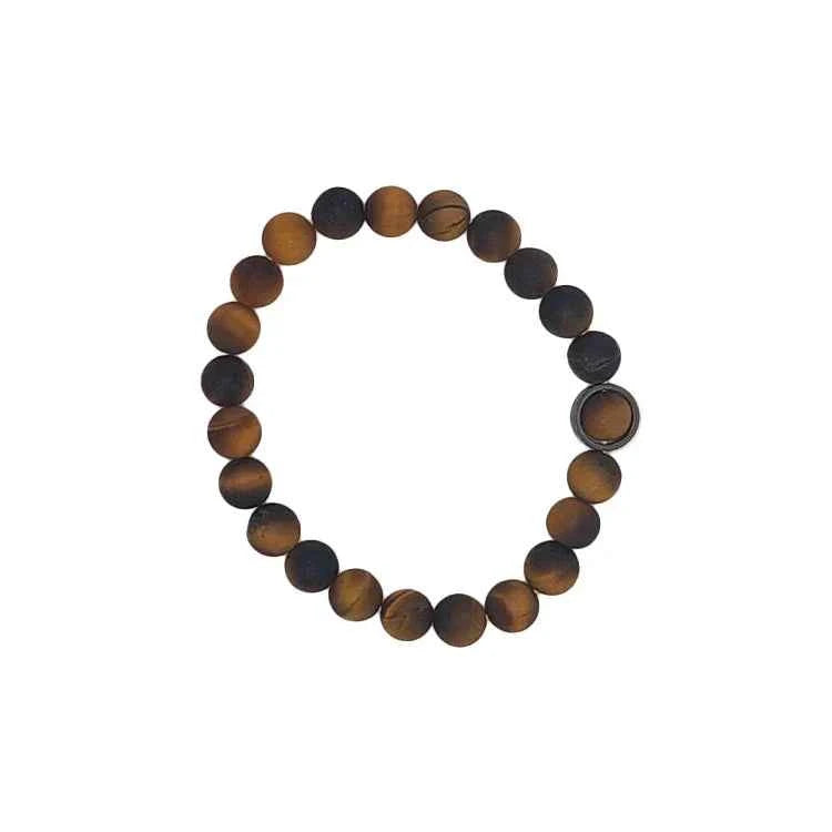 Bracciale Occhio di Tigre 4 Elementi - Potenzia il tuo Chakra e Riscopri la Fiducia - Erboristeria Il Miglio Verde