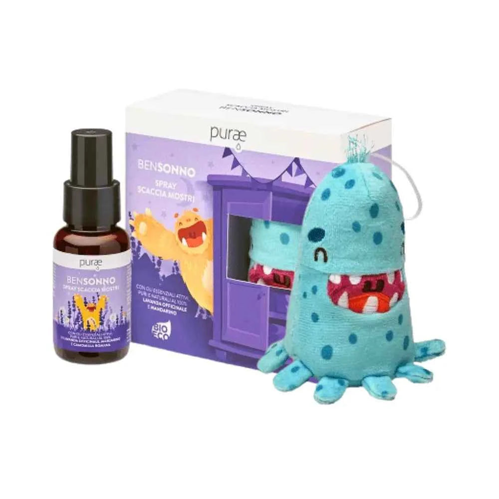 Bensonno Spray Scaccia Mostri 50ml + Peluche Trudi – Purae - Erboristeria Il Miglio Verde