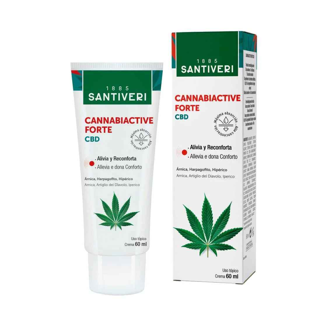 CannabiactiveForteCrema CBD - Santiveri - Erboristeria Il Miglio Verde
