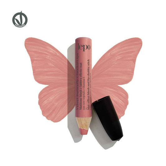 VELVET BUTTERFLY CHEEK&LIPS Matitone blush e labbra effetto mat - Erboristeria Il Miglio Verde