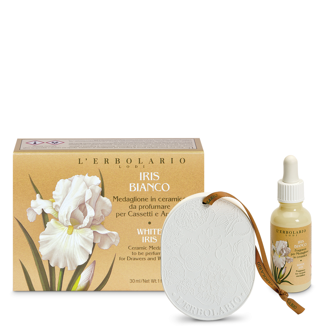medaglione-per-cassetti-e-armadi-iris-bianco - Erboristeria Il Miglio Verde