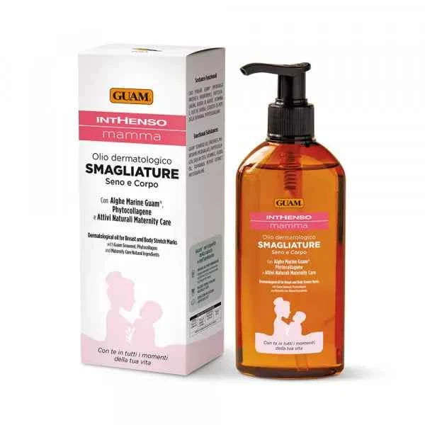 OLIO DERMATOLOGICO SMAGLIATURE SENO E CORPO INTHENSO MAMMA - GUAM - Erboristeria Il Miglio Verde