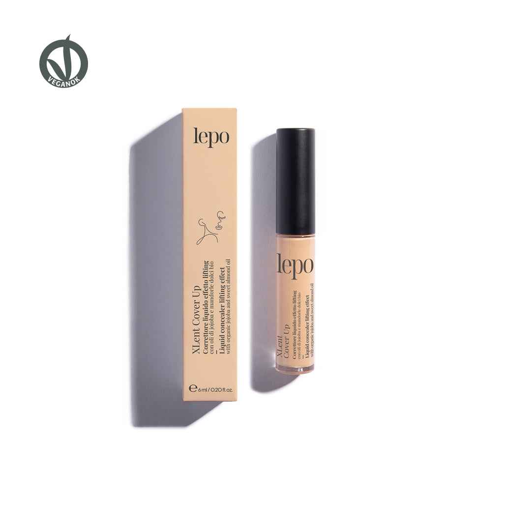 XLENT COVER UP Correttore liquido effetto lifting con olio di jojoba e mandorle dolci bio - Erboristeria Il Miglio Verde