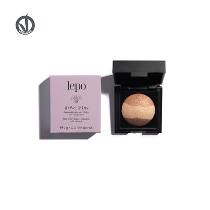 3D WET & DRY Ombretto trio wet & dry con olio di jojoba