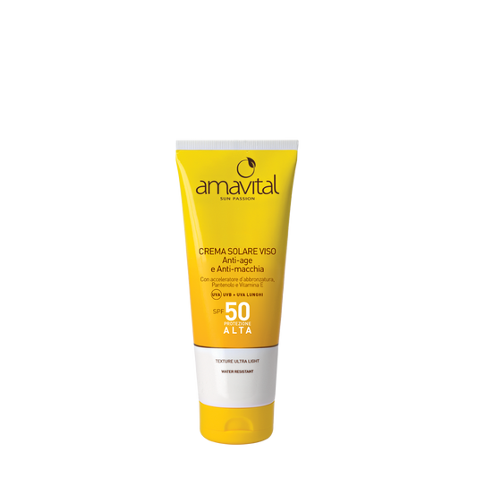 Crema Solare Viso – SPF 50 anti-age e anti-macchia