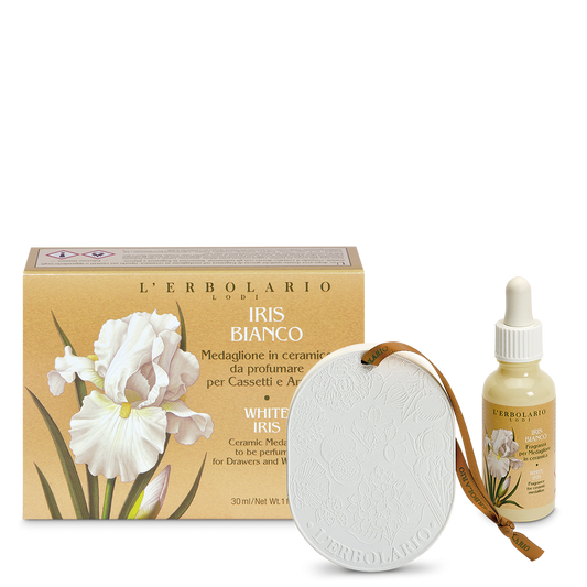 medaglione-per-cassetti-e-armadi-iris-bianco - Erboristeria Il Miglio Verde